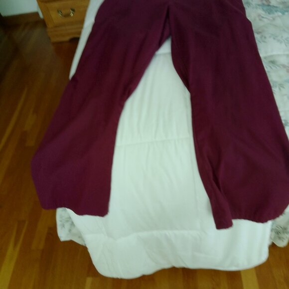 Women Petite Cherokee Plum/Wine Color Scrub Pants - Picture 1 of 2
